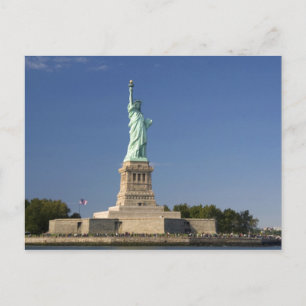 Statue of Liberty on Liberty Island in New 2 Postcard