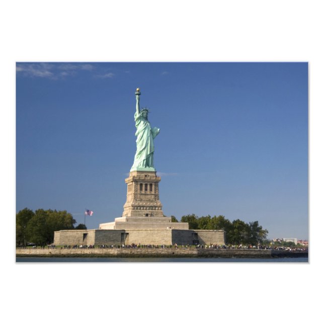 Statue of Liberty on Liberty Island in New Photo Print (Front)