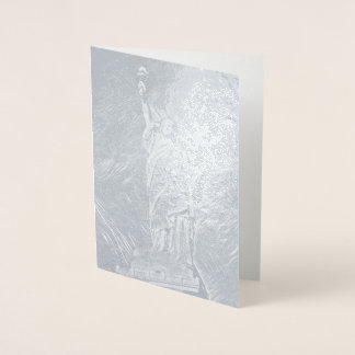 Statue of Liberty painting Foil Card