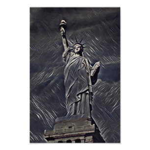 Statue of Liberty painting Photo Print