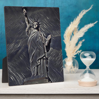Statue of Liberty painting Plaque