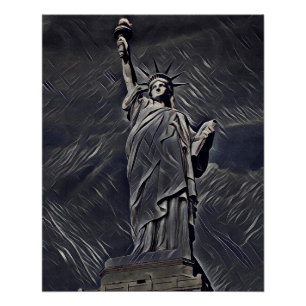 Statue of Liberty painting Poster