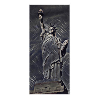 Statue of Liberty painting Rack Card