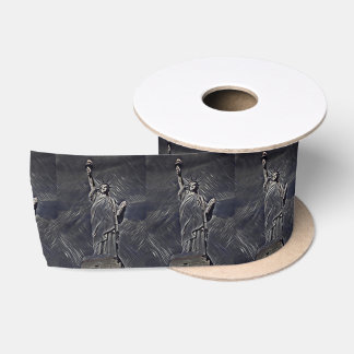 Statue of Liberty painting Satin Ribbon