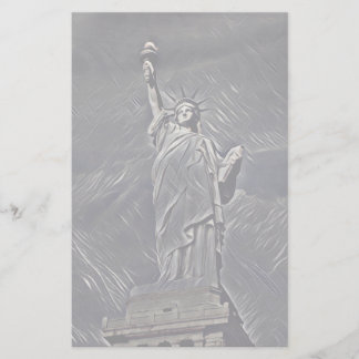 Statue of Liberty painting Stationery