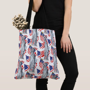 Statue of Liberty, Patriot America Tote Bag