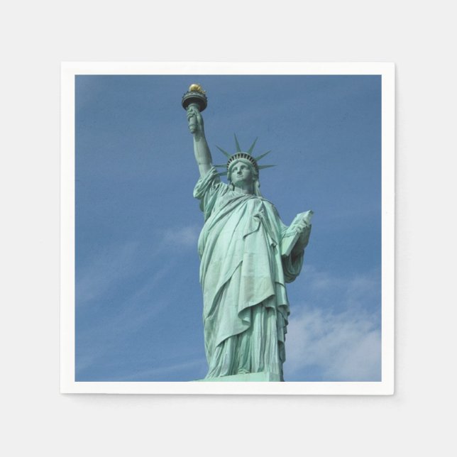Statue of liberty photo napkin (Front)