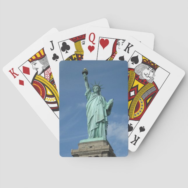 Statue of liberty photo playing cards (Back)
