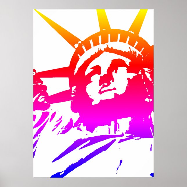 Statue of Liberty Pop Art Poster (Front)