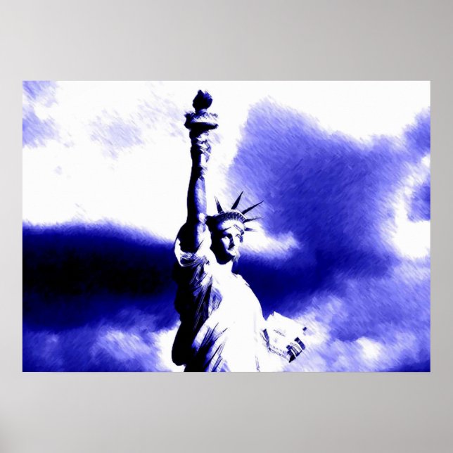 Statue of Liberty Pop Art Poster (Front)