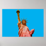Statue of Liberty Pop Art Poster<br><div class="desc">New York City Monuments Artworks - Indepent United States of America National Symbol Buildings</div>