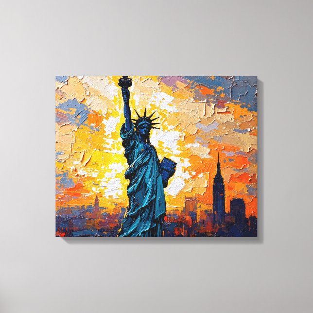 Statue of Liberty Premium Canvas  (Front)