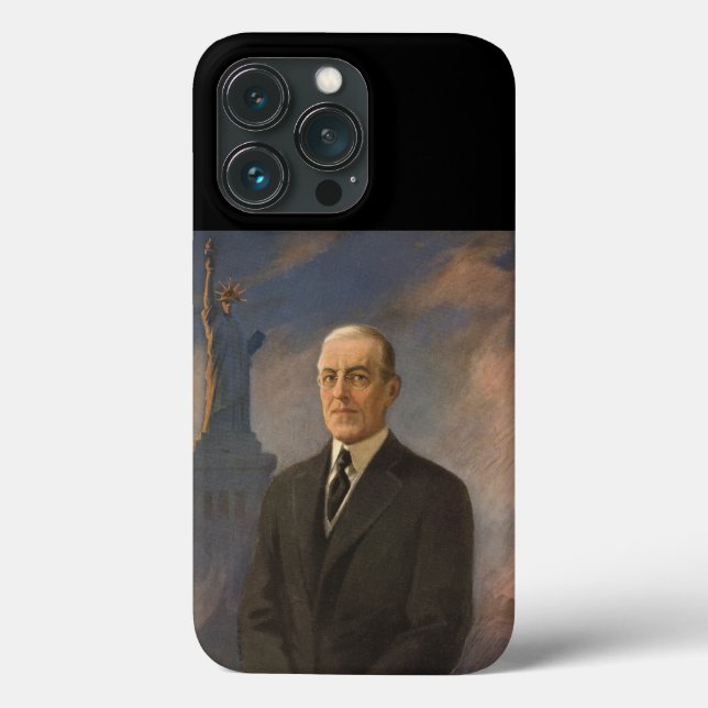 Statue of Liberty & President Woodrow Wilson Case-Mate iPhone Case (Back)