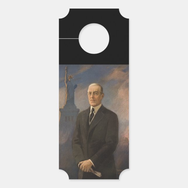 Statue of Liberty & President Woodrow Wilson Door Hanger (Front)