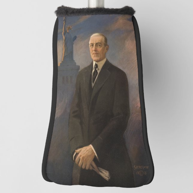 Statue of Liberty & President Woodrow Wilson Golf Head Cover (Rotate 90)