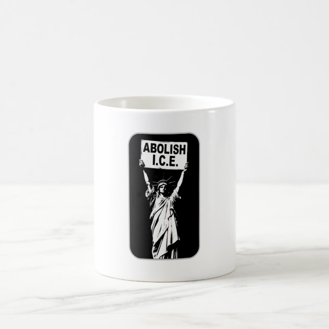 Statue of Liberty Protest – Abolish ICE Coffee Mug (Center)