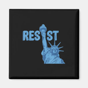 Statue Of Liberty Resist Graphic #resist Anti Magnet