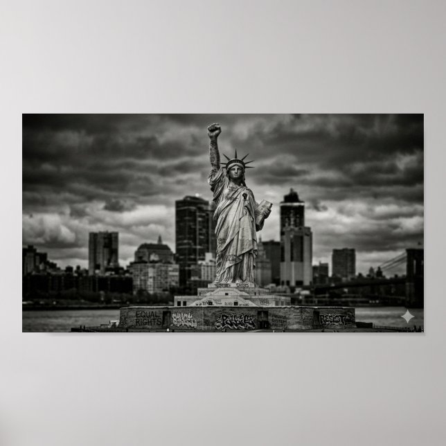 Statue of Liberty Resistance Poster (Front)