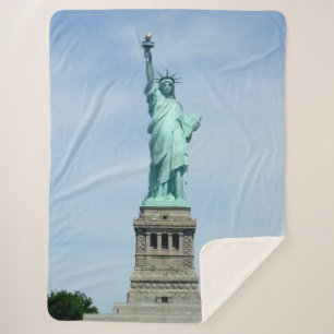 STATUE of LIBERTY Sherpa Blanket