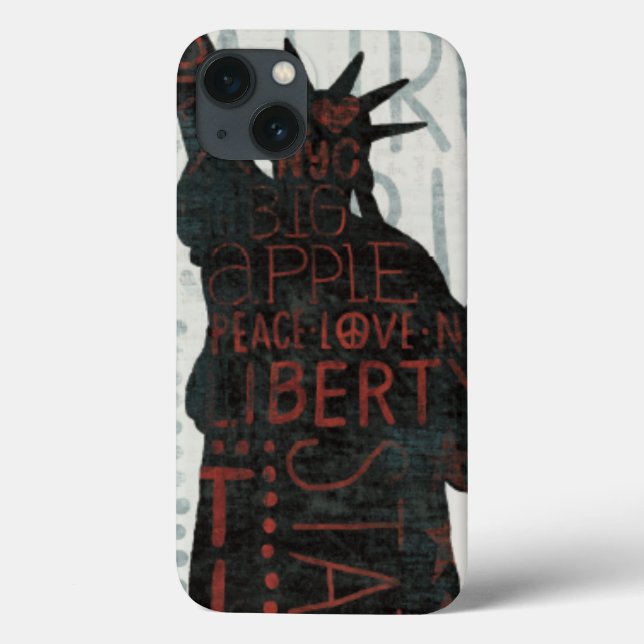 Statue of Liberty Silhouette Case-Mate iPhone Case (Back)