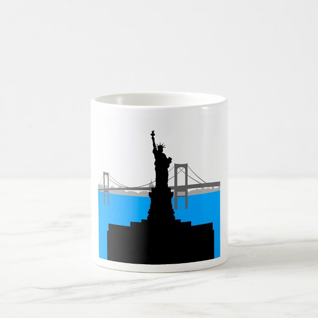 Statue of Liberty Silhouette New York Skyline Coffee Mug (Creator Uploaded)