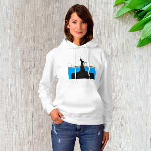 Statue of Liberty Silhouette New York Skyline Hoodie