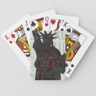 Statue of Liberty Silhouette Playing Cards