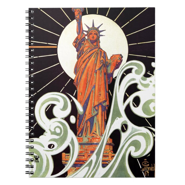 Statue of Liberty Spiral Notebook (Front)