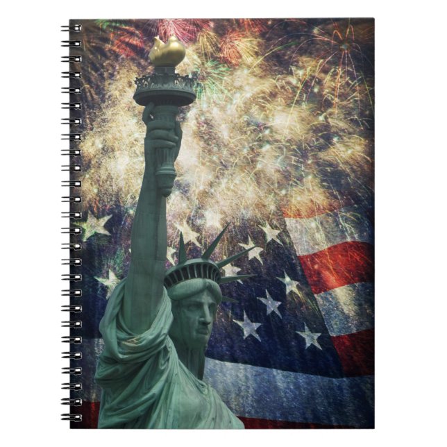 Statue of Liberty Spiral Notebook (Front)