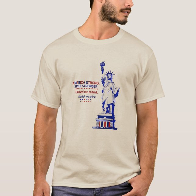Statue of Liberty Tee – America Strong (Front)