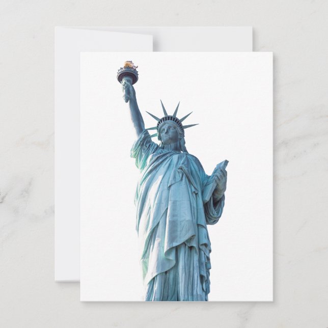 Statue of liberty  thank you card (Front)