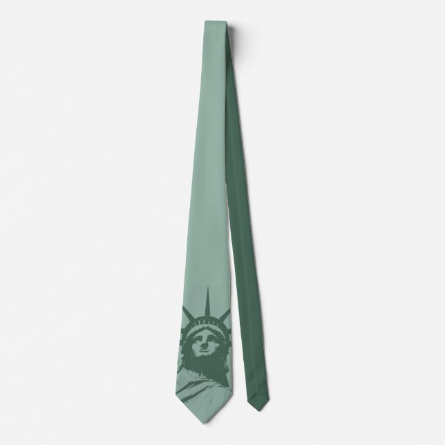 Statue of Liberty Tie NY City Souvenir Necktie (Front)