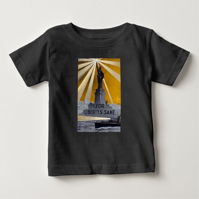 Statue of Liberty Torch & US Navy World War II    Baby T-Shirt (Front)