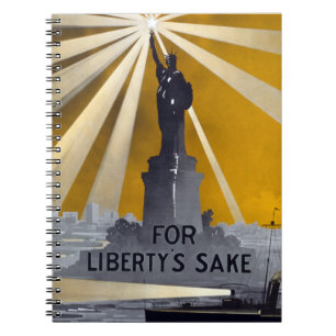 Statue of Liberty Torch & US Navy World War II    Notebook