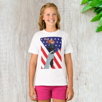 Statue of Liberty Torch with American Flag