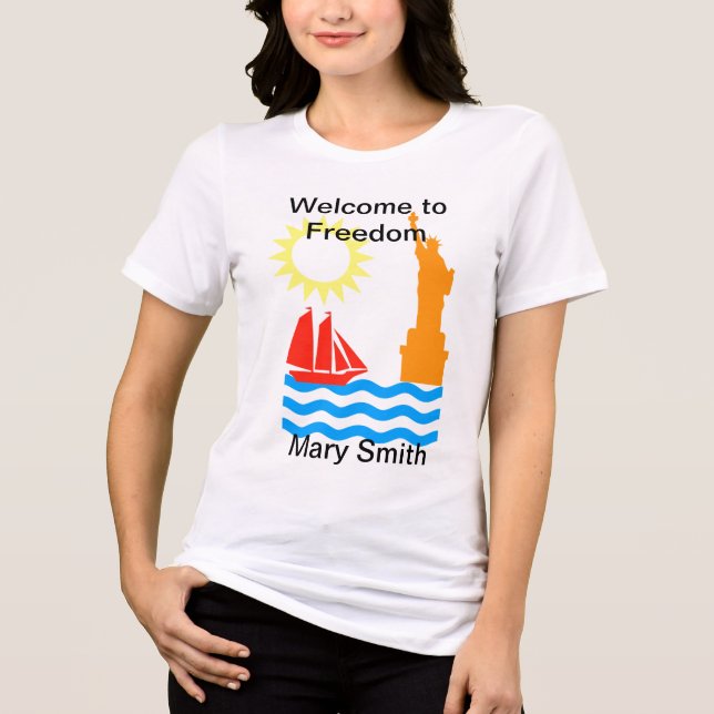 Statue of Liberty Tri-Blend Shirt (Front)