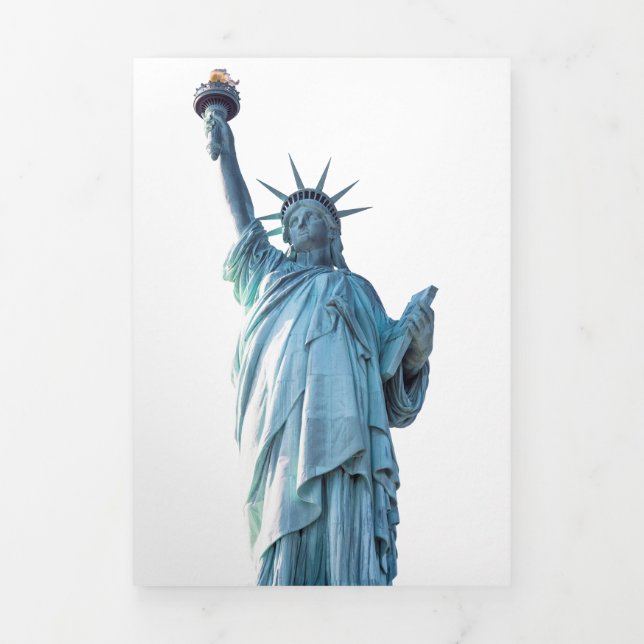 Statue of liberty   Tri-Fold announcement (Cover)