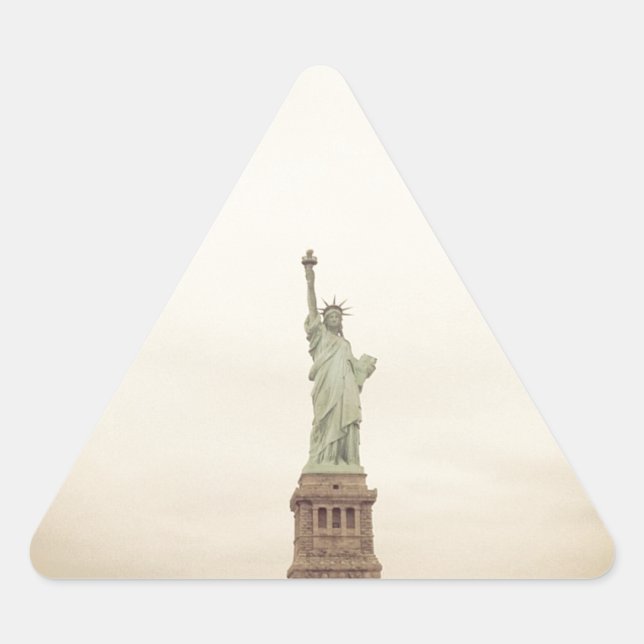 Statue of Liberty Triangle Sticker (Front)