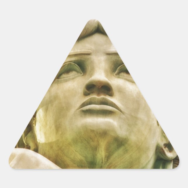 Statue of Liberty Triangle Sticker (Front)