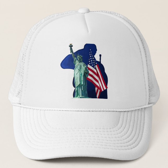 Statue of Liberty Trucker Hat (Front)