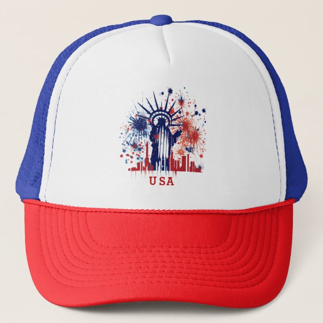 Statue of Liberty Trucker Hat (Front)