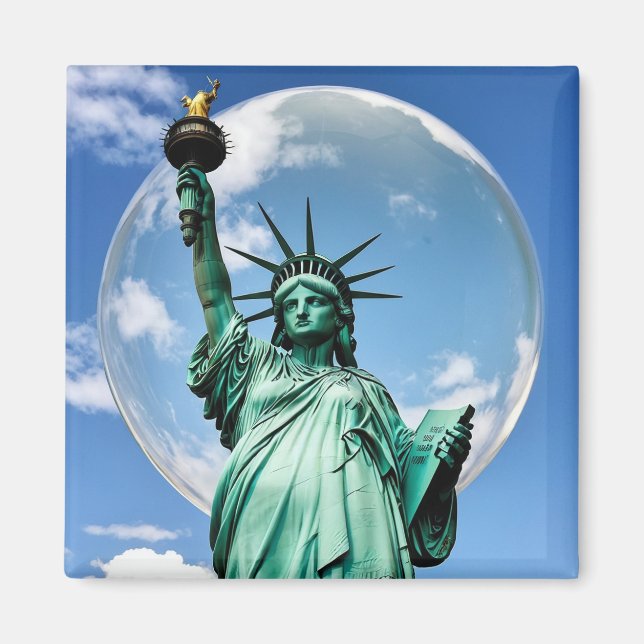 Statue of Liberty Under the Dome 2035 Magnet (Front)