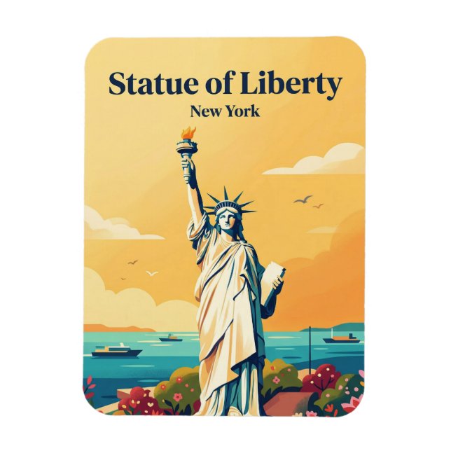 Statue of Liberty USA Magnet (Vertical)
