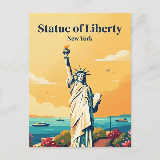 Statue of Liberty USA Postcard (Front)