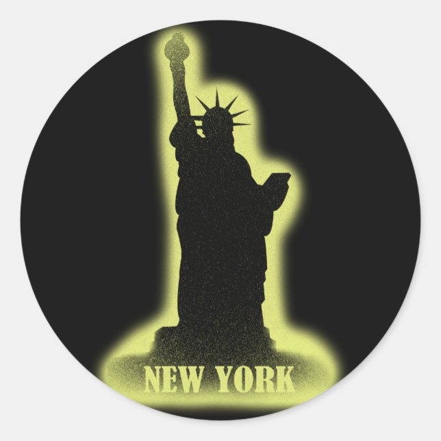 Statue of Liberty  Vintage Stickers (Front)