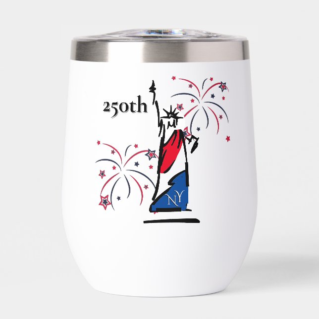 Statue of Liberty w/ Fireworks 250th Independence (Front)