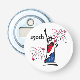 Statue of Liberty w/ Fireworks 250th Independence Bottle Opener