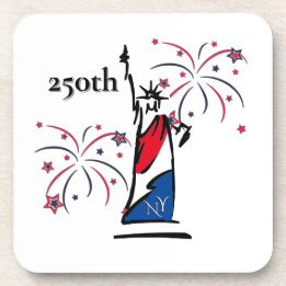Statue of Liberty w/ Fireworks 250th Independence Coaster