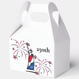 Statue of Liberty w/ Fireworks 250th Independence Favour Box