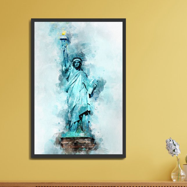 Statue of Liberty Watercolor Poster (Creator Uploaded)